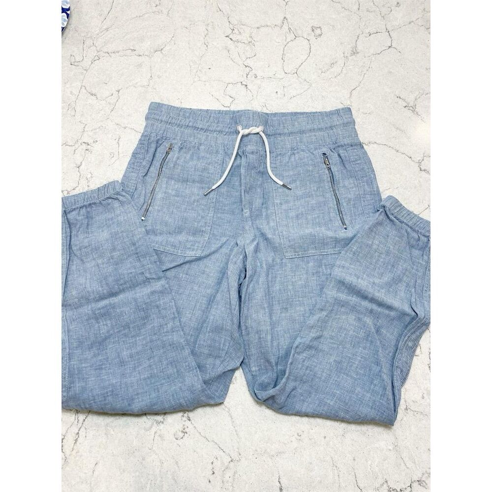 Athleta Cabo Linen Women's Petite Jogger Pants Size 4P - Picture 4 of 8